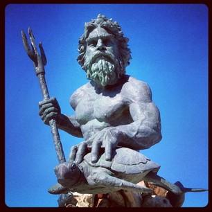 King Neptune statue at the Virginia Beach Oceanfront
