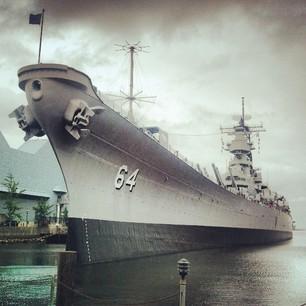 USS Wisconsin at Nauticus in downtown Norfolk